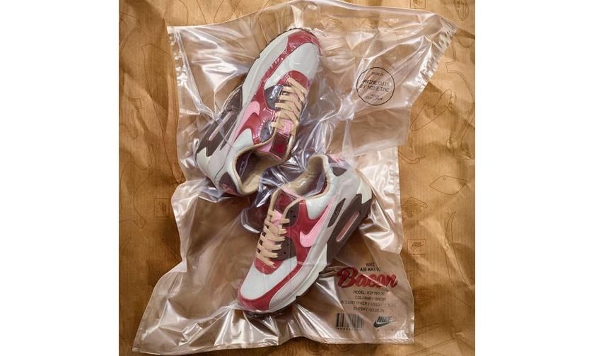 真空包装有点意思!天价 DQM “培根”联名 Air Max 90 即将复刻!