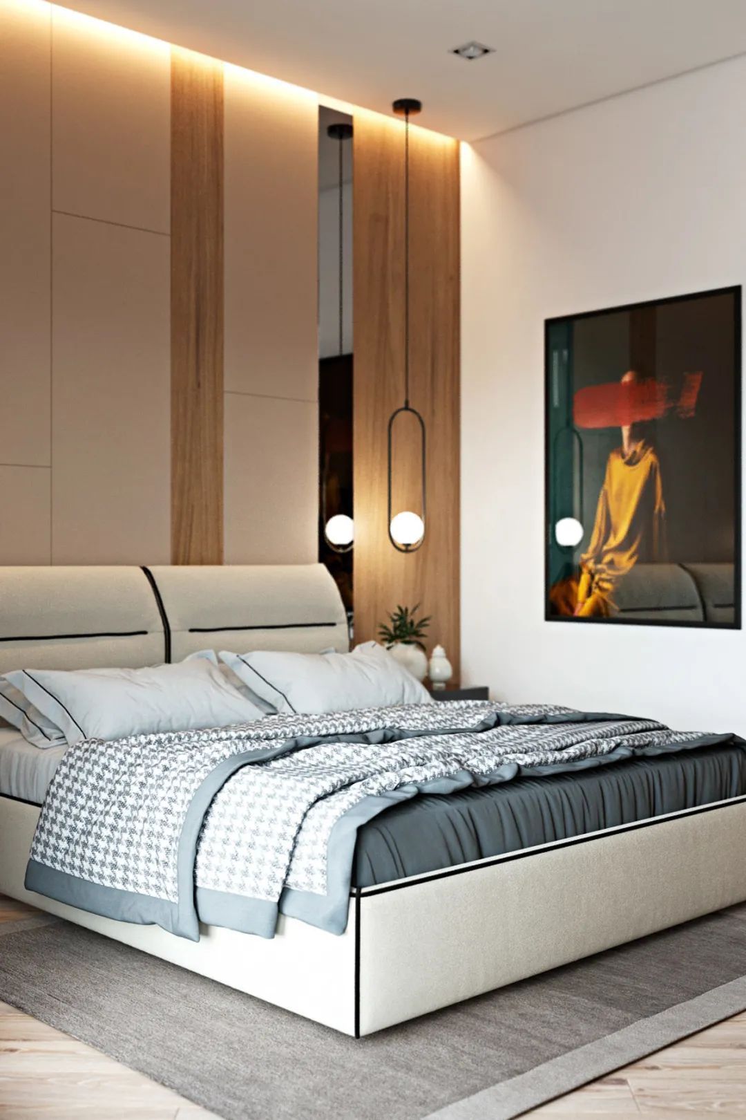 简约|100㎡现代简约，不规则的三房户型，开放式格局，自然而温馨