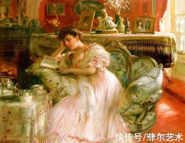 画家|和谐色调，高雅绝伦~法国画家弗尔南·图森特女性人物油画赏析