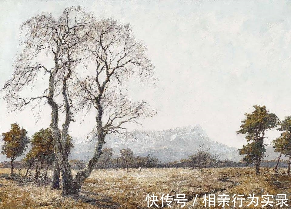 空间感&他是印象派画家,风景油画调子清雅,动感的笔触肌理让人赏心悦目