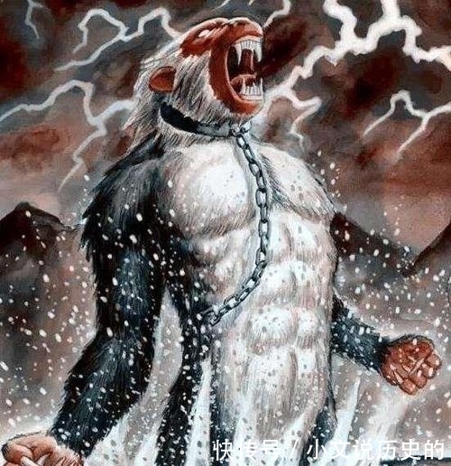 传说中四耳的猴型水怪--《山海经》异兽“长右”