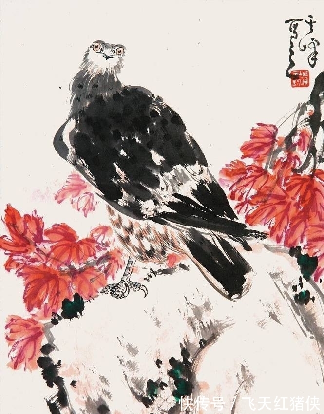 绘画作品|孙其峰花鸟图欣赏:笔法老练动作准确,属于一流的国画水平