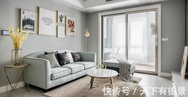 两居室|闺蜜的90㎡北欧两居室,全包14万,卫生间清爽的色调,非常不错