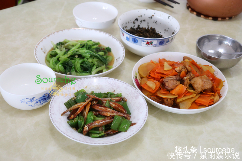 喜欢吃|一家三人的晚餐,四道菜家常菜,有荤有素不足三十元,真实惠!