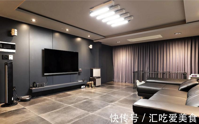 黑色|120㎡现代高级黑,硬装+软装耗资40万,看似单调,实际20年不过时