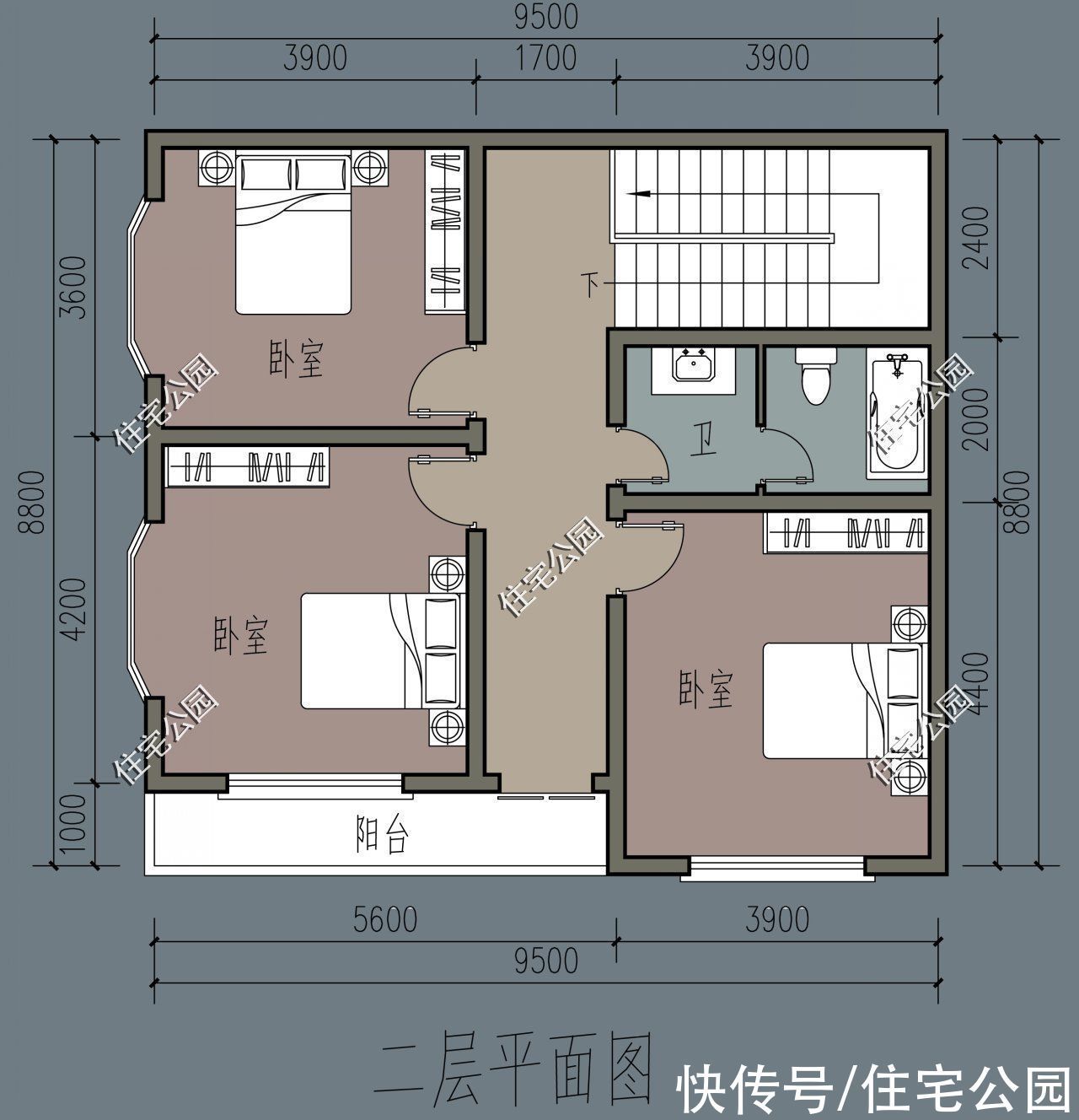 占地面积|占地不足百平，也能建出大气别墅！10套图纸你更喜欢哪一套？