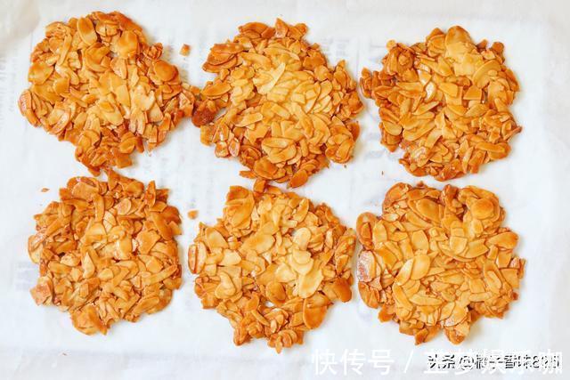 杏仁片|无需打发黄油，简单至极的小甜品，嘎嘣脆越吃越香，根本停不下来