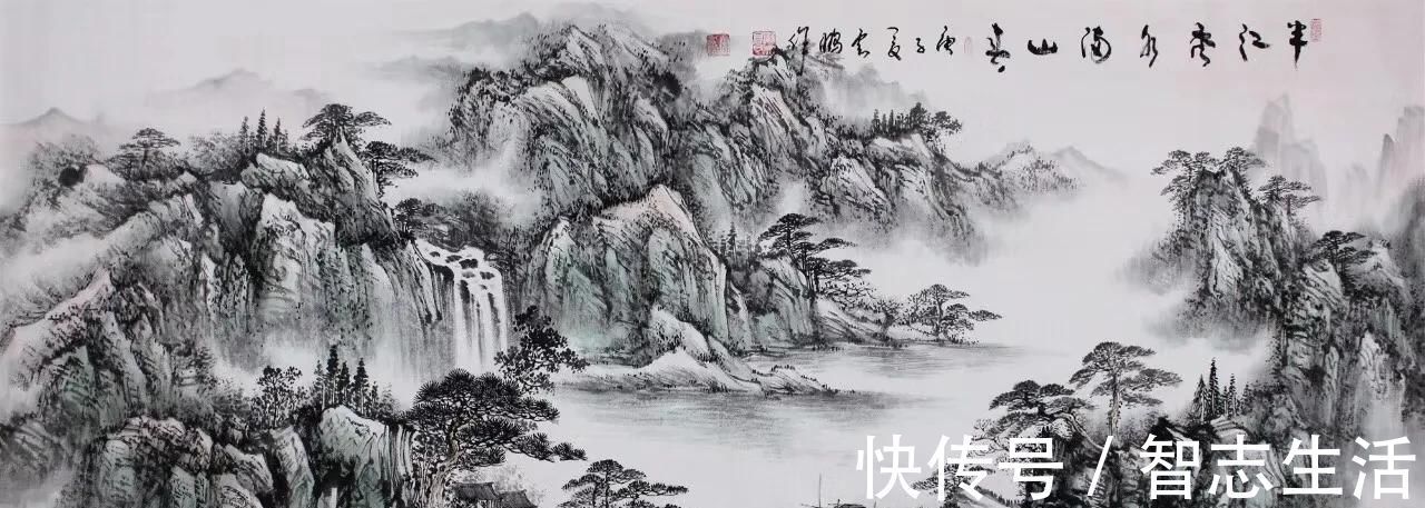 定制#书法定制，国画收藏——上善若水，和为贵，大展鸿图