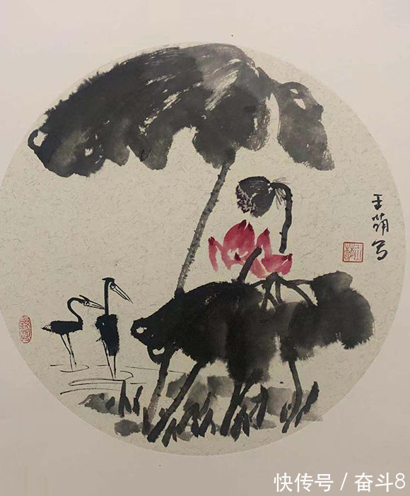 书法艺术$画家王萌 笔墨传神 兰心蕙质