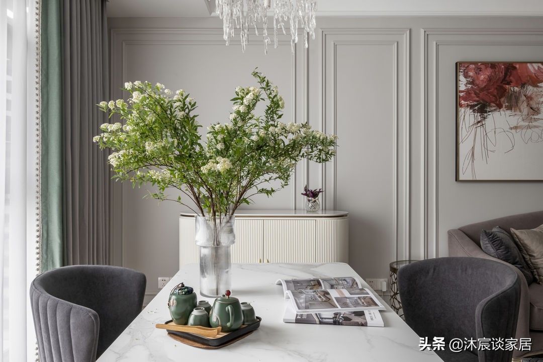 轻奢|她真的很明智,新家选择美式与轻奢结合,室内简洁优雅,太喜欢了
