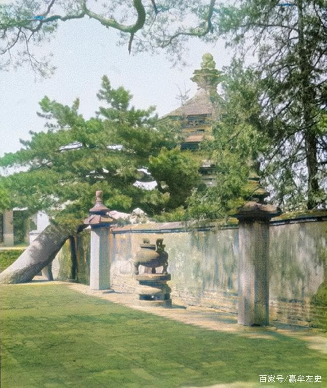 老照片|老照片1924年的北京戒台寺,恭亲王奕曾隐居十年的千年古刹