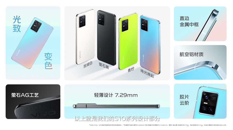 s10|vivo S10系列手机发布，1亿像素主摄，搭载天玑1100芯片，2999元起