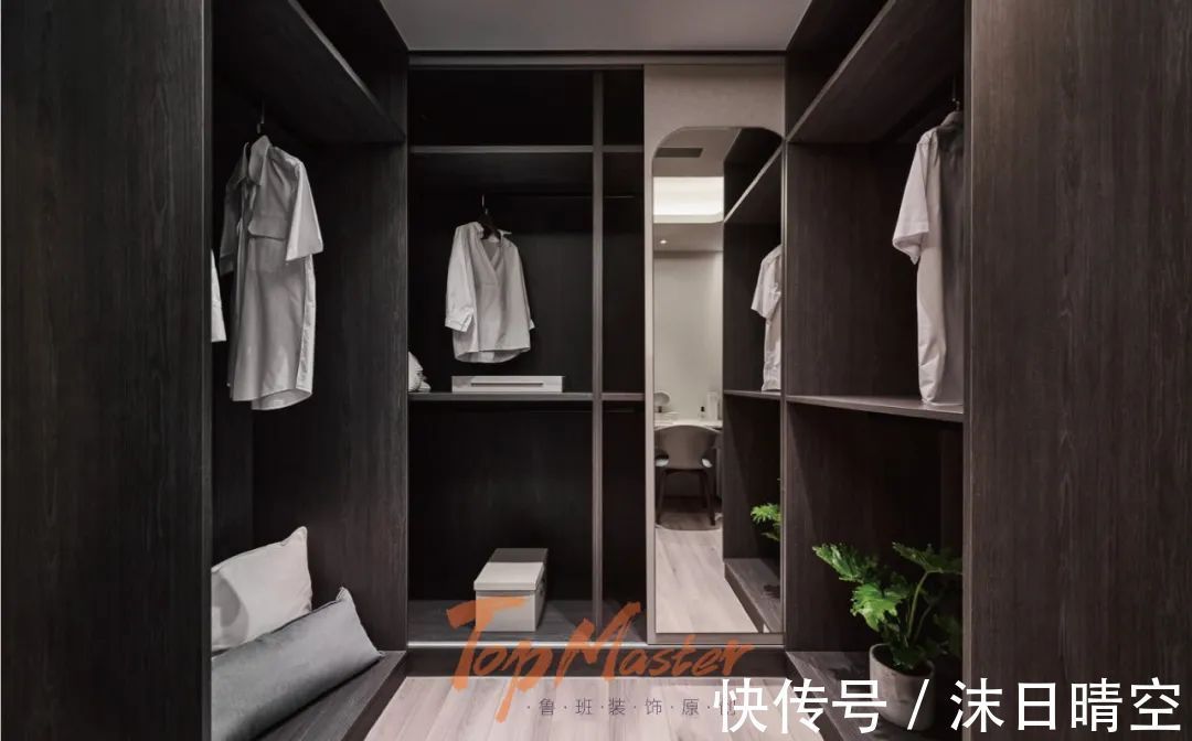衣帽间|【鲁班装饰】傣泐金湾138㎡现代风格,安静又美好