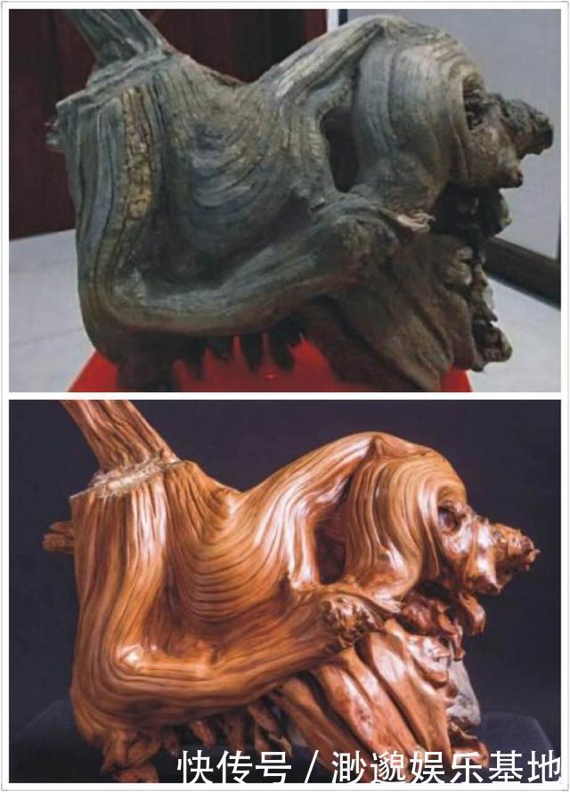 路边无人问津的朽木,一番打磨之后成了惊世骇俗的根雕作品!不可