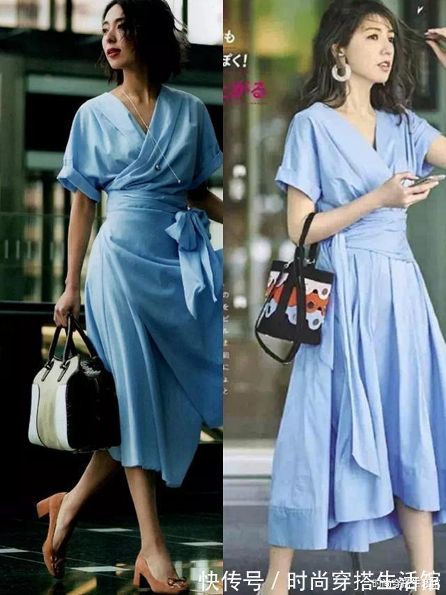 小个子|讲真,秋天穿裙子还是别配小白鞋,学会这几个搭配技巧,时髦显瘦