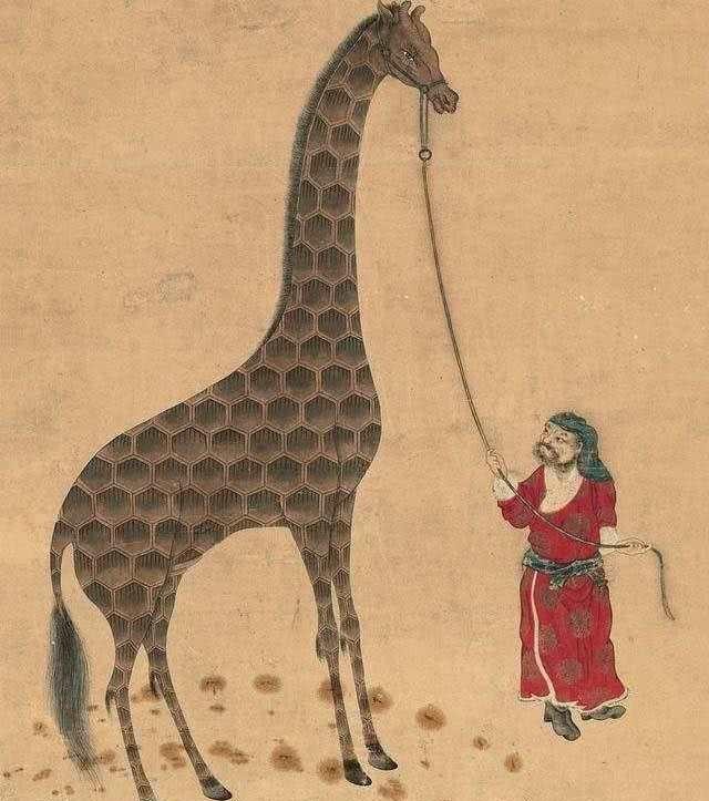 古代真有麒麟？郑和将其带回大明，如今画像藏于国立故宫博物院中