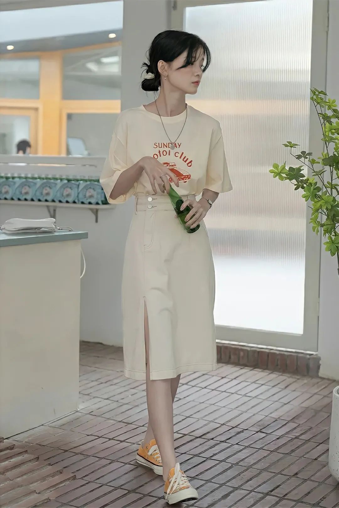 cp|衬衫+裙子、T恤+半裙=小个子夏秋王炸CP，巨洋气