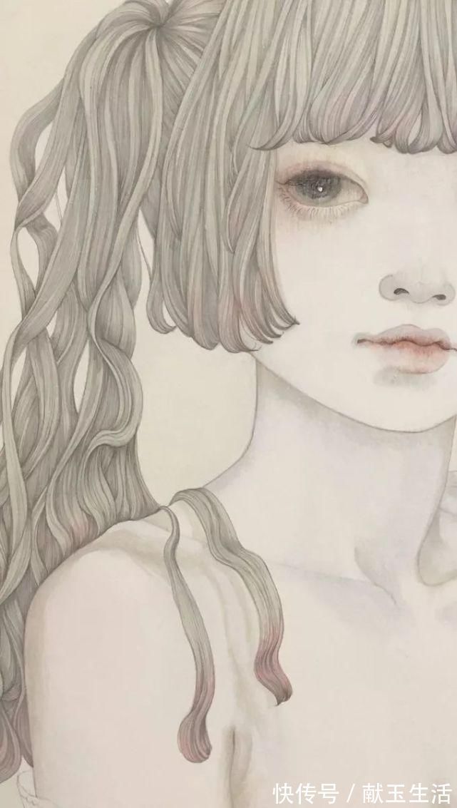 铅笔#她的铅笔插画,画出每个女孩的心声,美到让人陶醉~