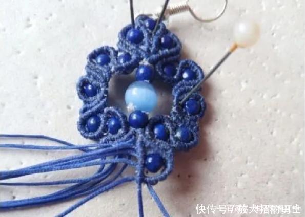 蜡绳编的中国风流苏耳饰,精致大方,DIY手工编绳附教程