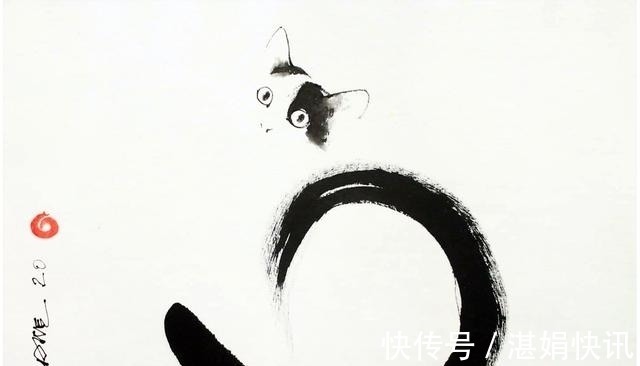 恩德雷!水墨是中国传统绘画,老外用它画动物——别说另有一番意境