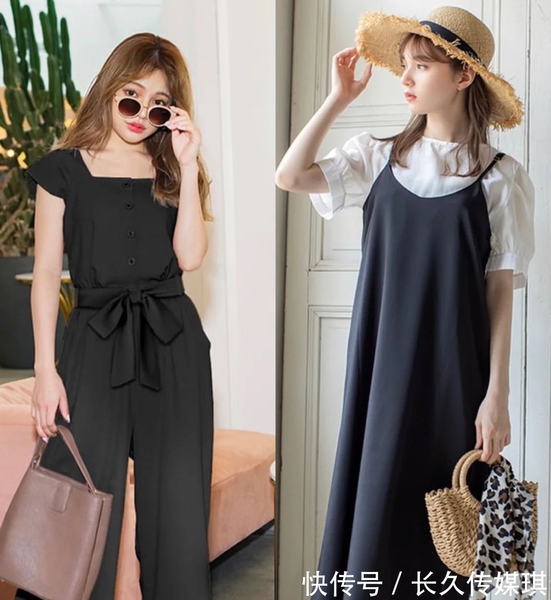 连体裤|黑色有衣服怎么配才好看?4种色彩搭配方式,让黑色百变又有魅力