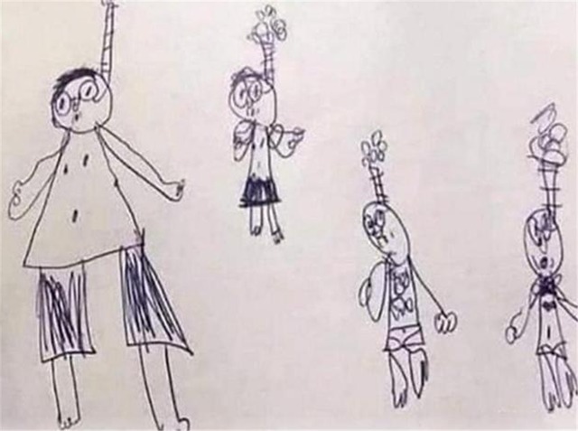 果真如|孩子画幸福一家,老师怀疑孩子心理有问题,宝妈哭笑:您看岔了