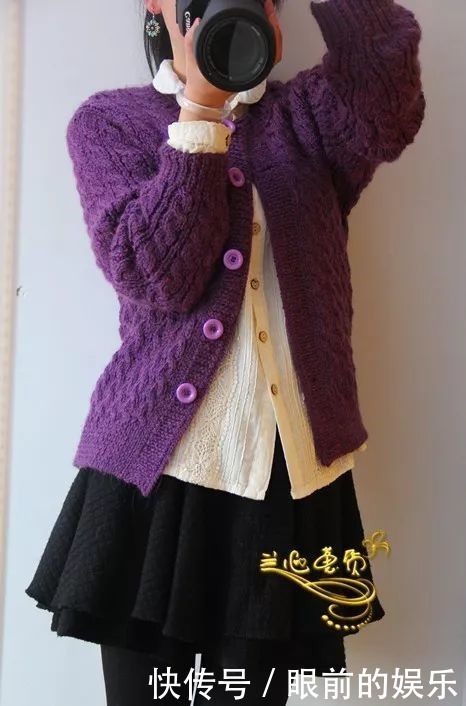  适合|适合各个年龄段穿的一款开衫外套的织法