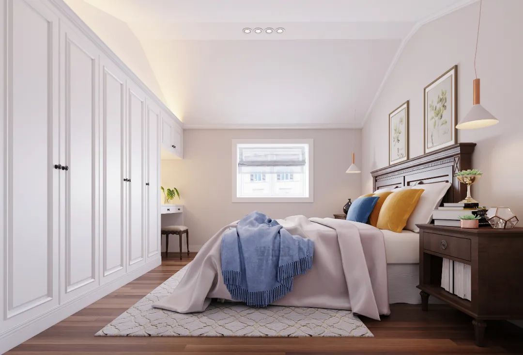 床铺|卧室筒灯怎么布置？筒灯设计合理，卧室令人舒适