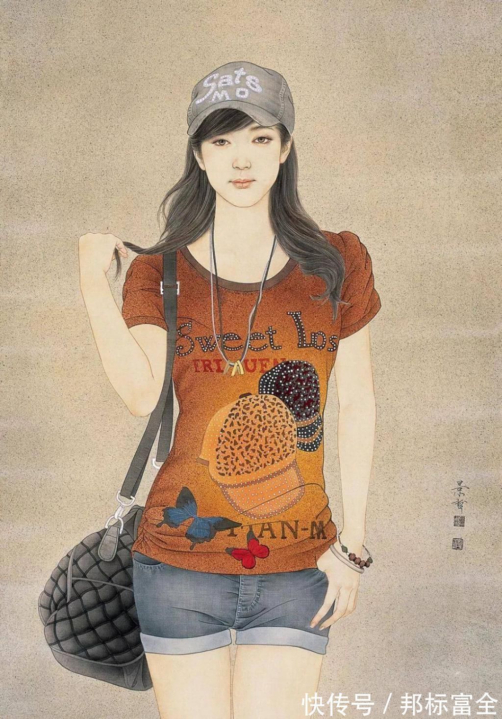 崔景哲！崔景哲：当古典美遇上工笔画，春风拂面惊艳四方