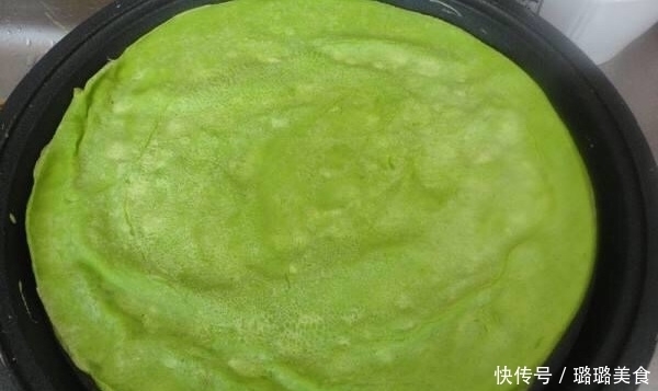 孩子特爱吃的煎饼,颜色鲜艳,营养美味,2分钟出锅,看到就想吃