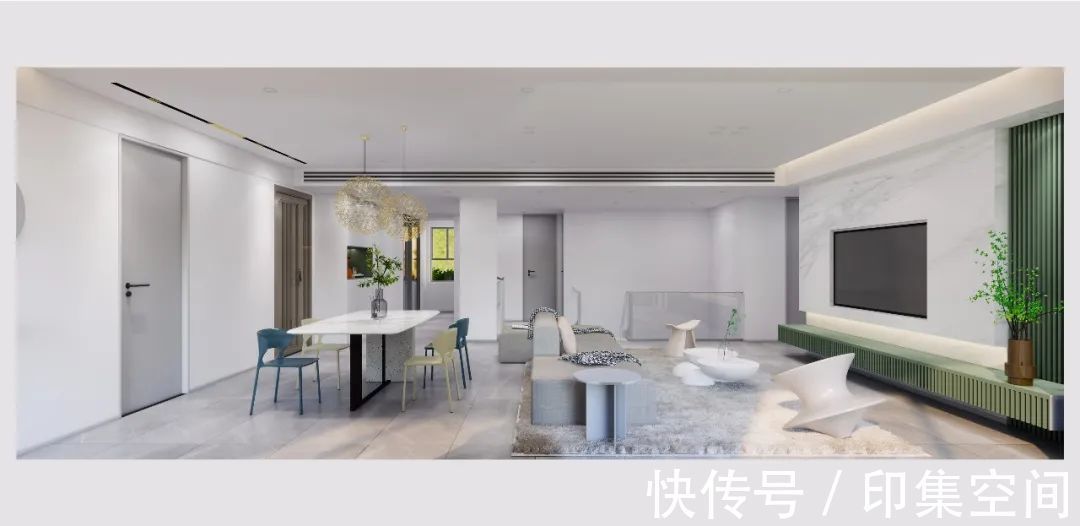 装修设计|鹿山台底跃370㎡现代极简风装修设计