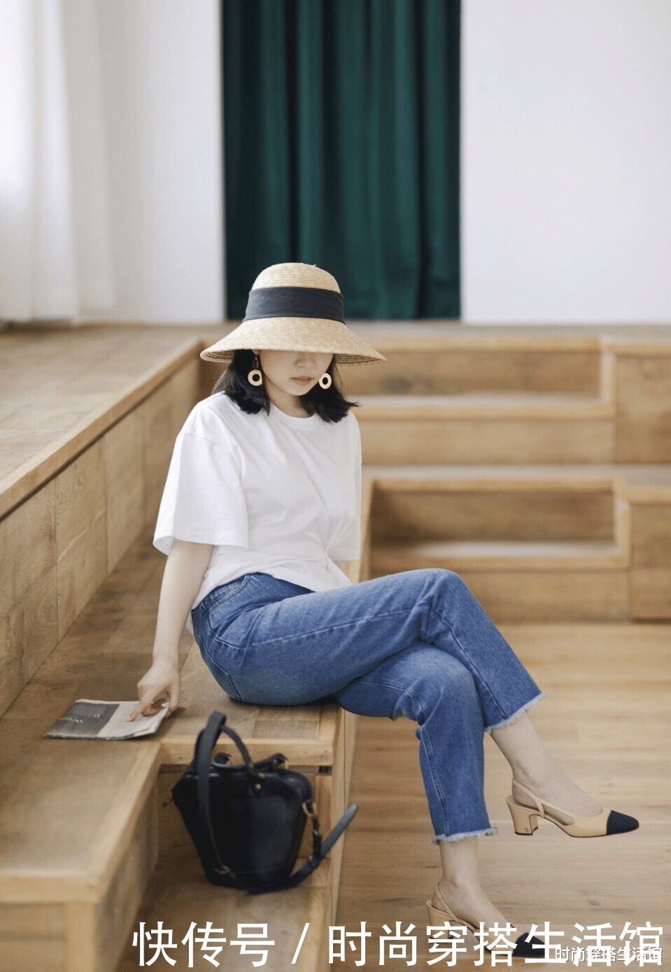 都知道白色毛衣高级,那怎样穿才好看?学三木这样穿,优雅又时髦