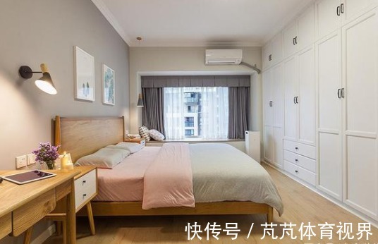 主卧室|她家148平米,进门就被玄关迷住,不做吊顶跟背景墙,阳台超漂亮