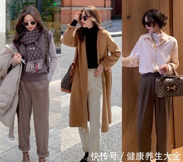 气质 上班别穿太花俏,气质最重要,27套初冬look,精致又优雅!