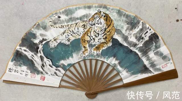 中国画!《书画南北方》陈太明画虎