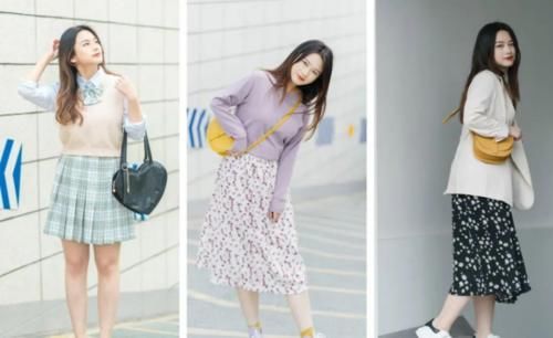 裙子 + 小白鞋，裙子 + 平底鞋，2021巨in组合 ！