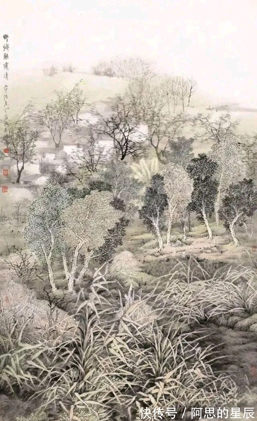 田园!有田园的诗意,有诗意的田园|陈危冰山水画