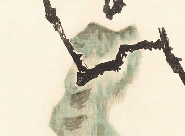 春梅独立！国画|石鲁:春梅独立