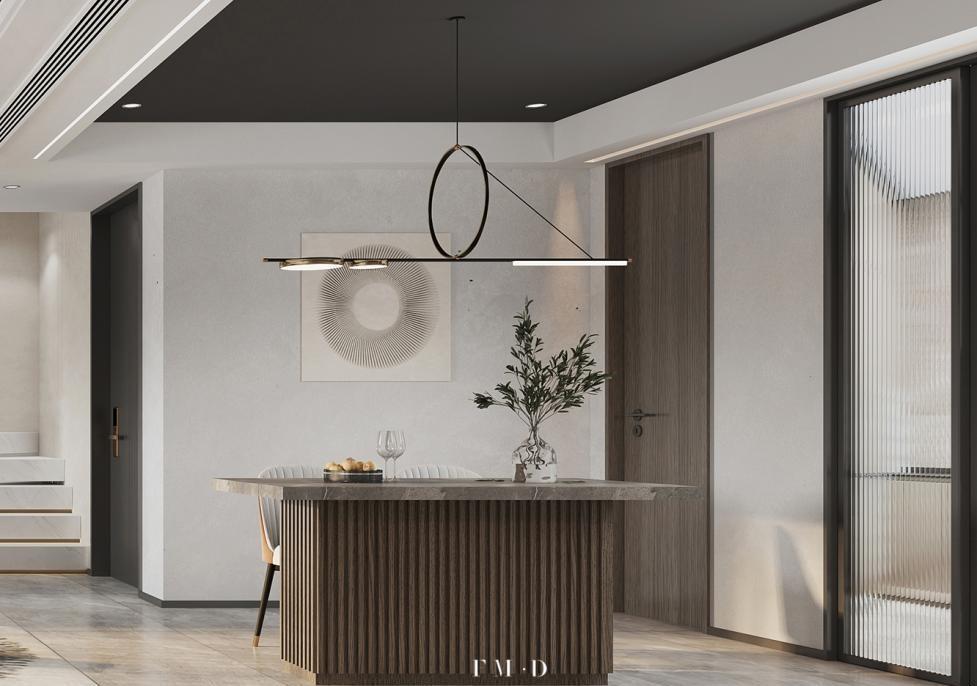 新中式|130㎡+顶楼54㎡的顶复式,没有红木与雕花的新中式,依然美到心底