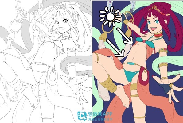 光线|怎么入门厚涂?厚涂插画人物教学