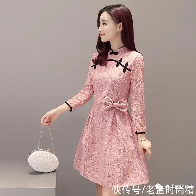 衣绣盘扣花|衣绣盘扣花，心有千千结，高品质新款旗袍彰显女人百转千回的温柔