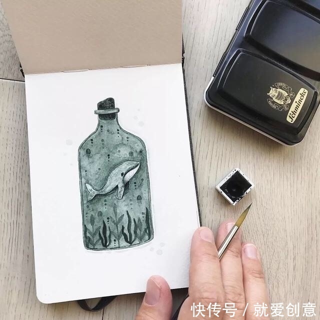 那些让人惊叹的创意插画师.第两百五十期-Petra 奥地利插画师 鲸落花海 上篇