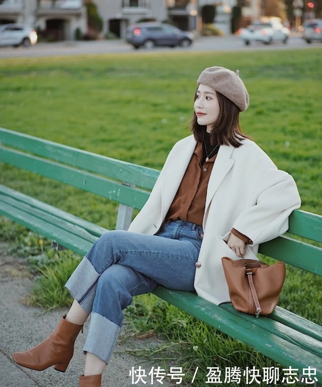 长大衣|小个子别穿“长大衣”了，今冬试试“短外套”搭裤子，显高显腿长