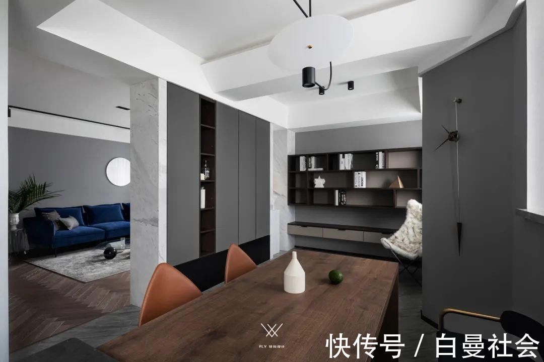 灰色调|120㎡现代极简风,安静华丽的高级,优雅端庄好大气