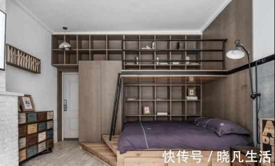 豪宅|5万爆改70㎡的老房子,完工变小庭院豪宅,客厅还做了个“床上床”