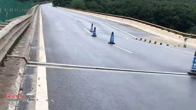 海南環島高速珠碧江大橋橋面出現沉陷 已採取右幅封閉管制措施 中國熱點