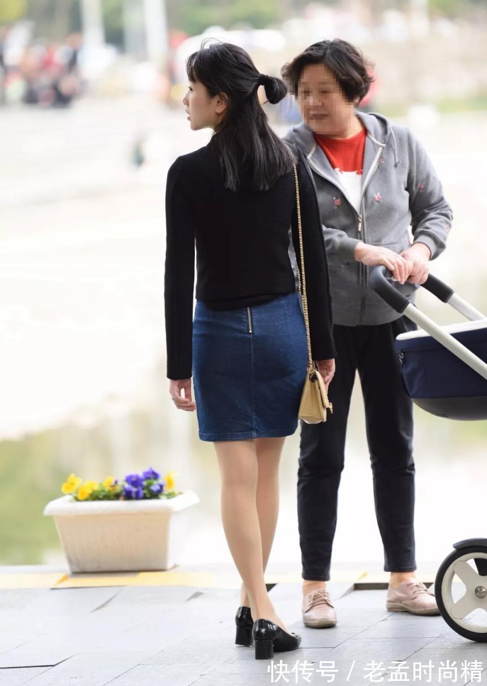 翘臀|街拍: 身材高挑, 窈窕性感的大长腿翘臀美妇人, 穿衣大方得体不错