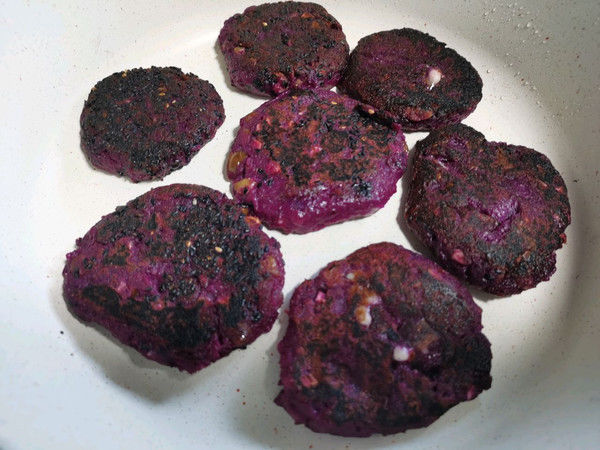 酸奶紫薯奶酪饼