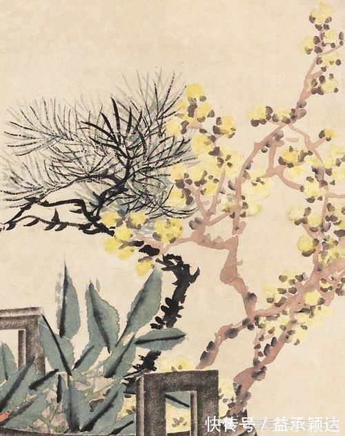 笔下|博古清供图,吉祥又好看,赵之谦绘《百事如意》