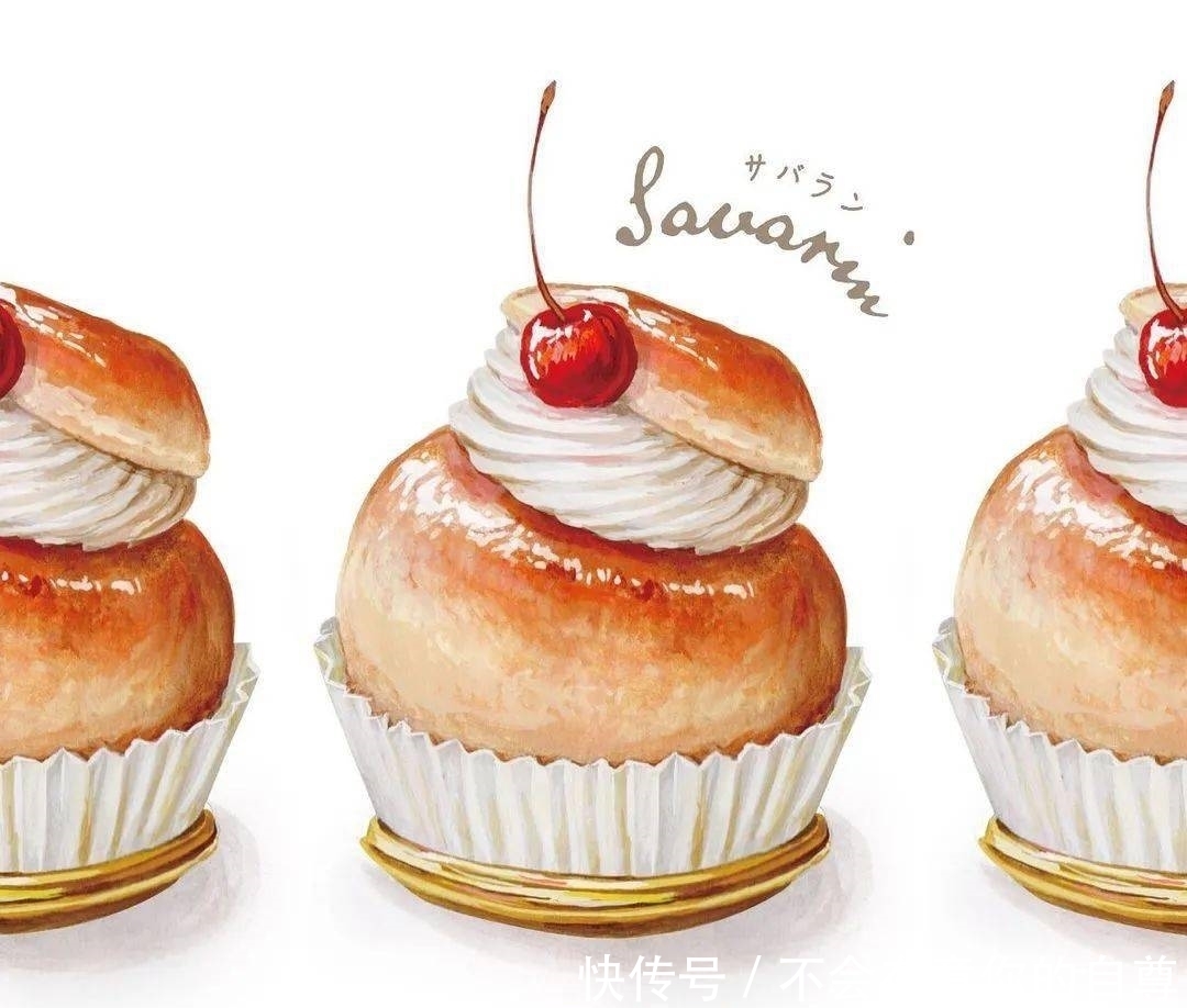 赶紧|好爱这种日系的手绘风格,小姐姐教你画美食,赶紧收藏吧!